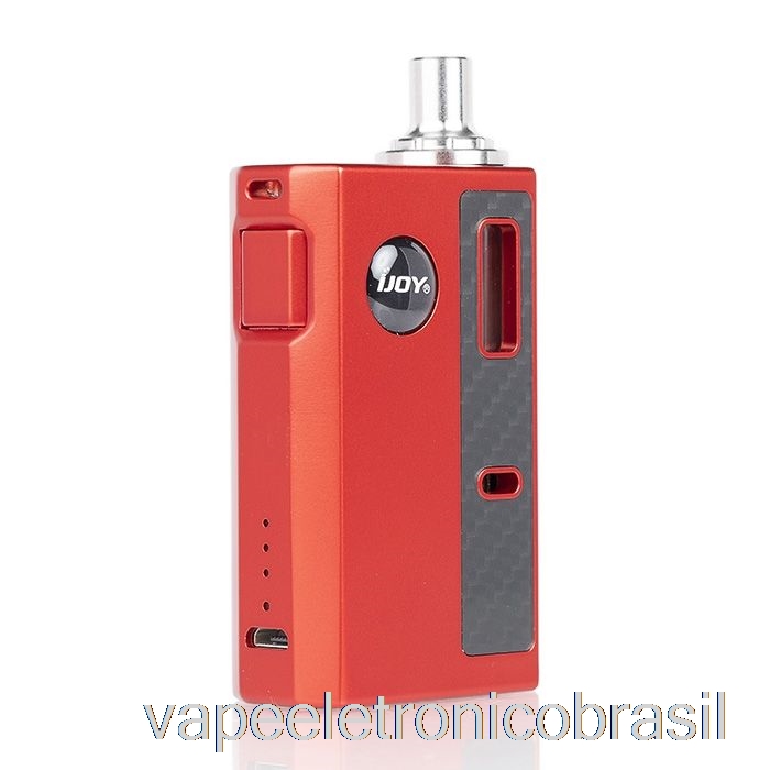 Vape Vaporesso Ijoy Mercúrio 12w Aio Pod Sistema Carbono Vermelho